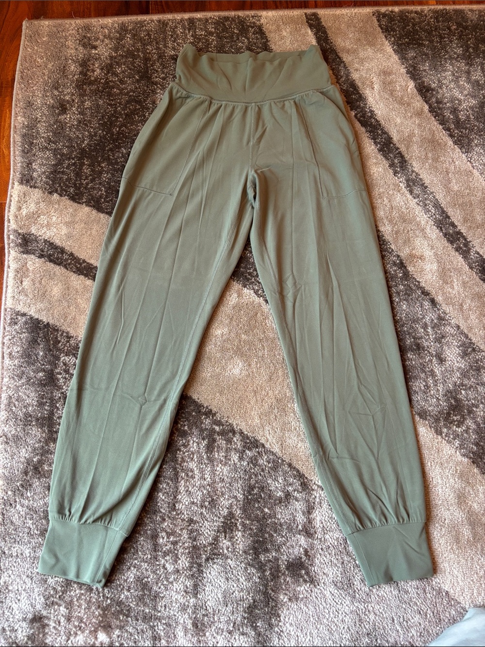 Athleta Olive Green High Waist Joggers